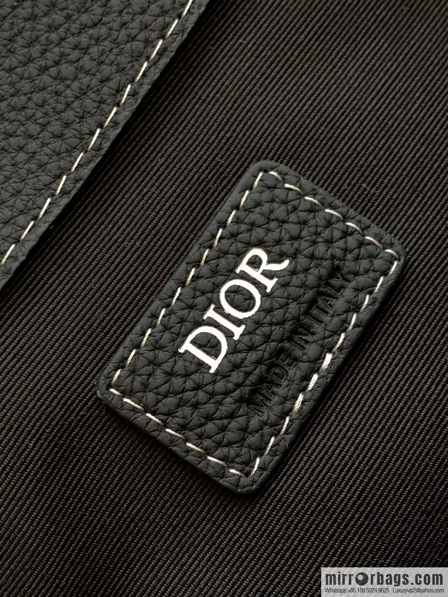 DIOR Oblique printed saddle backpack