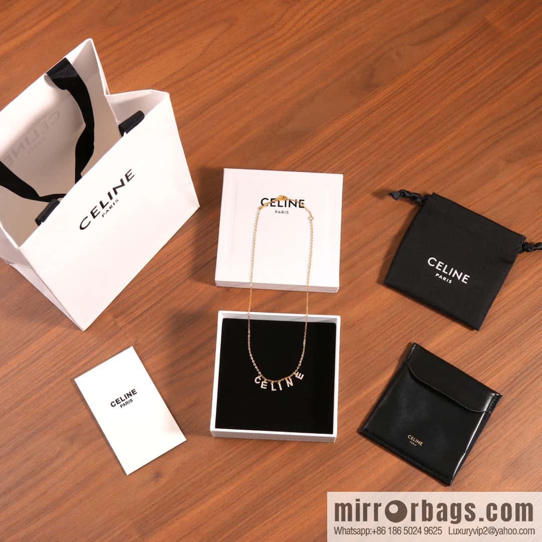 ❗️New ❗️ ☀️ New ☑️ Celine tassel full diamond letter necklace ☀️