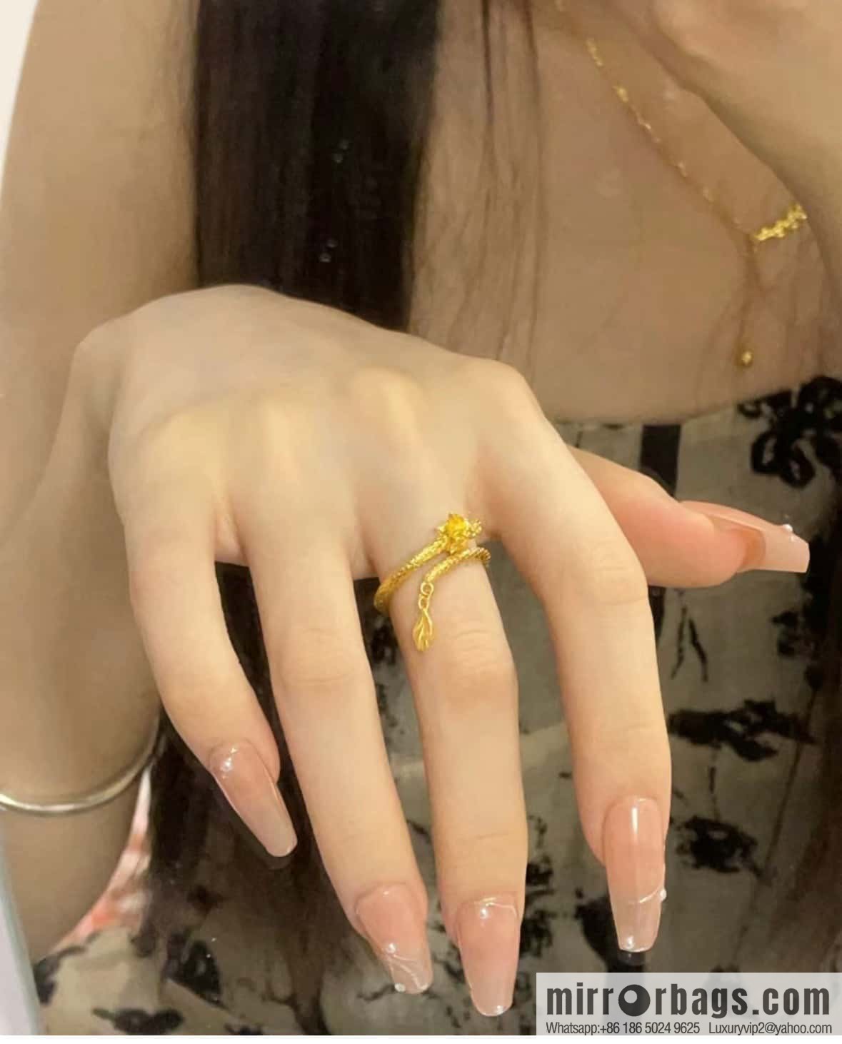 ☀️Chow Tai Fook Dragon Year series Xiaohongshu grass Internet celebrity wind Shenlong wagging tail ring ☀️