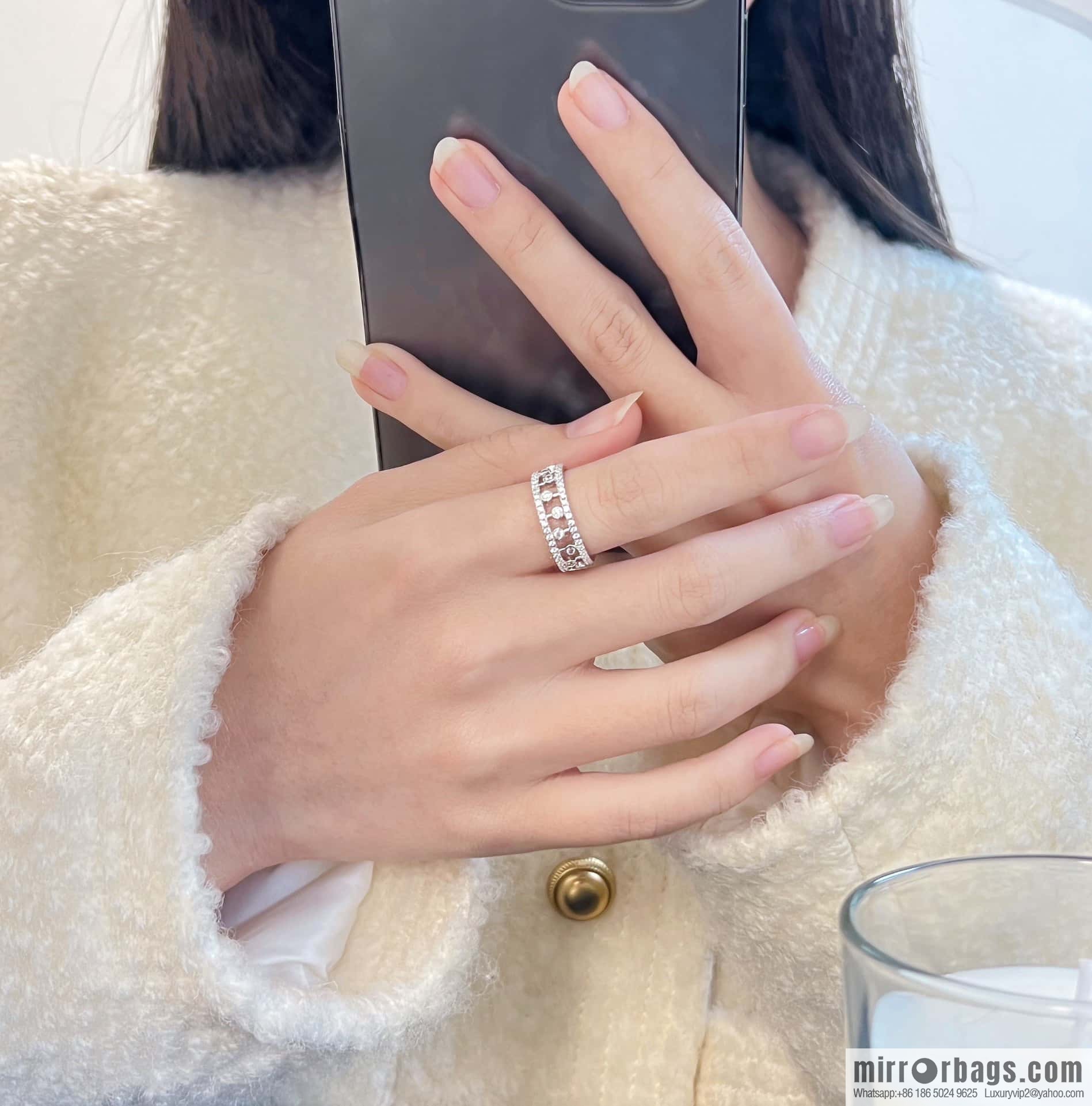 ❗️New ❗️ New ☑️ De Beers De Beers Full Diamond Hollow Ring