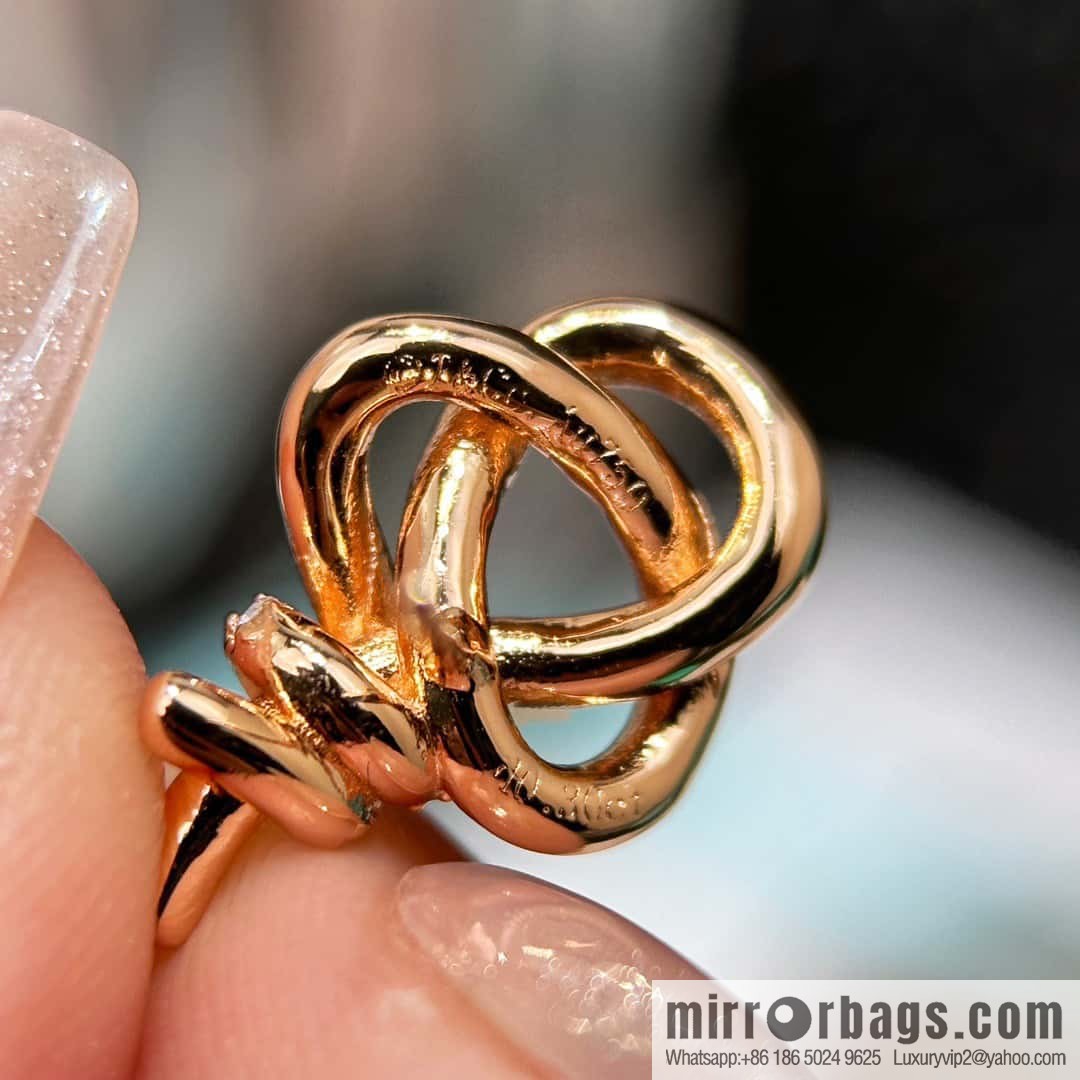 ❗️New ❗️ New ☑️ TIFFANY & Co. Woven full diamond key stud earrings