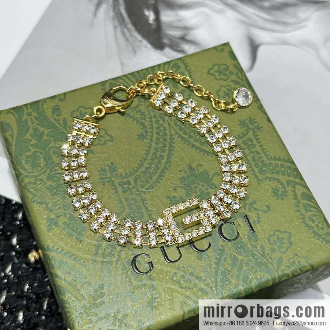 ❗️New ❗️ ☀ new Gucci Gucci G letter full diamond bracelet ☀