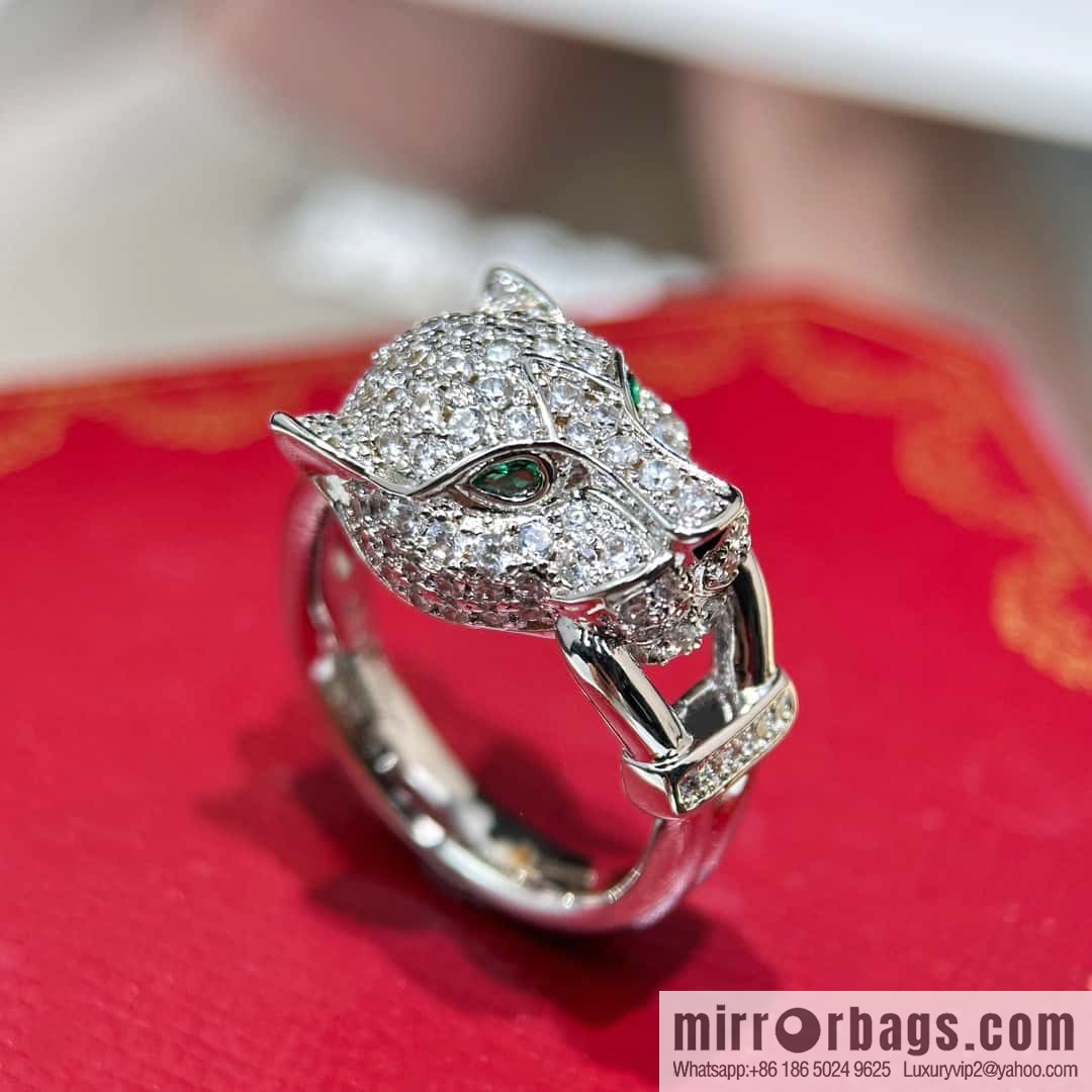 ❗️New ❗️ ☀️ original order ☀️ Cartier PANTHÜRE DECARTIER jungle series full of diamonds leopard ring ☀️