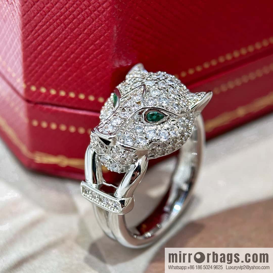 ❗️New ❗️ ☀️ original order ☀️ Cartier PANTHÜRE DECARTIER jungle series full of diamonds leopard ring ☀️