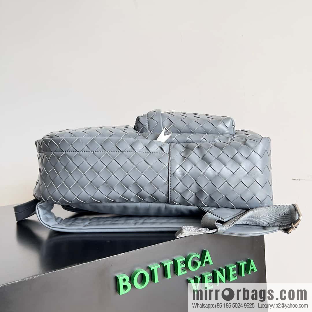 #Bv new men's backpack 730728 classic woven backpack model number: 730728 lightning gray