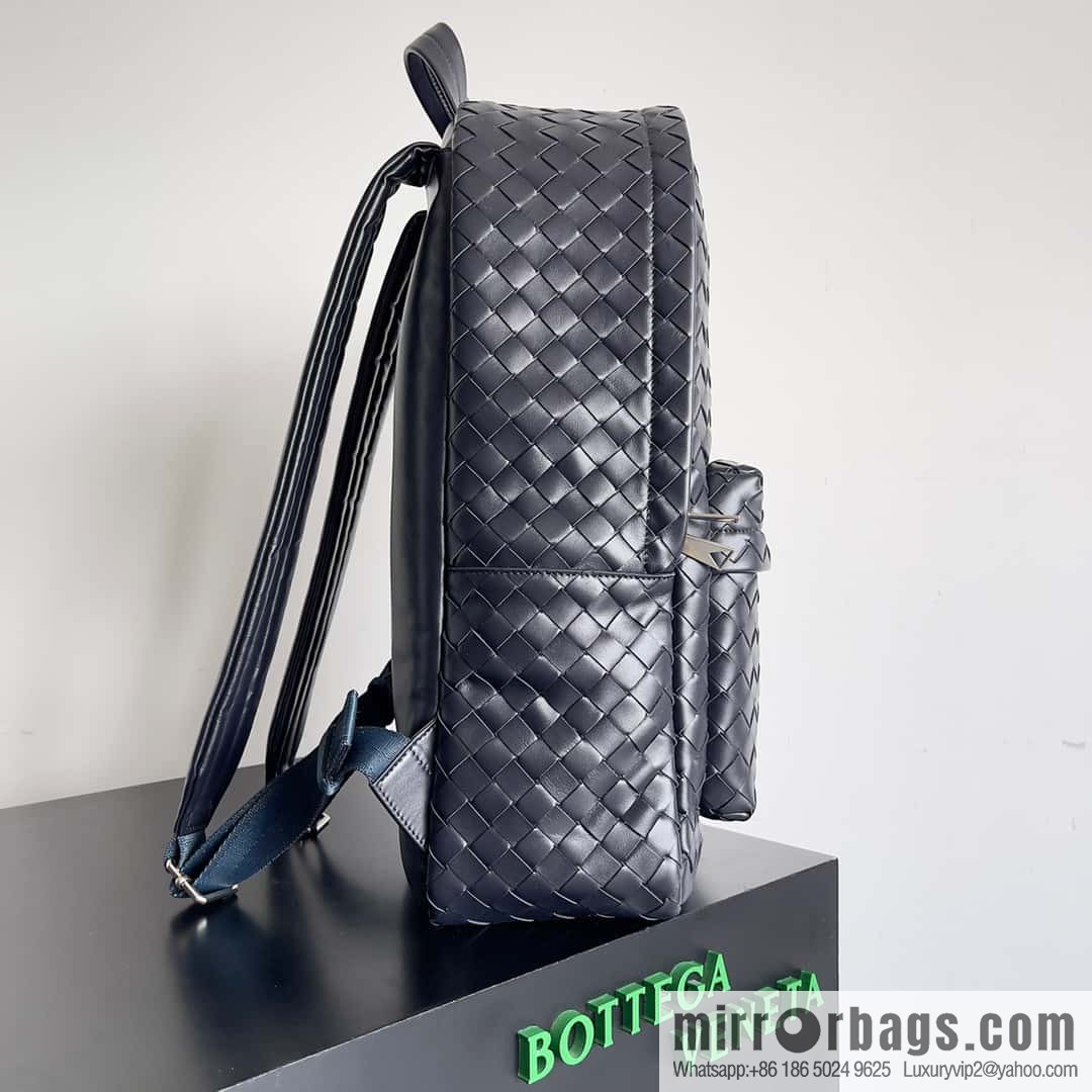 Large~ BV new woven backpack model number: 730732 space blue