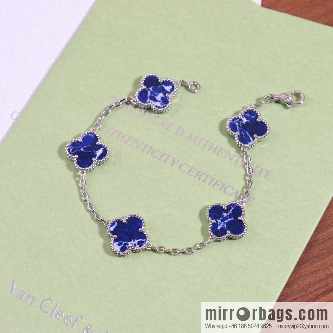 Van Cleef & Arpels Peter Stone Five Flowers Bracelet