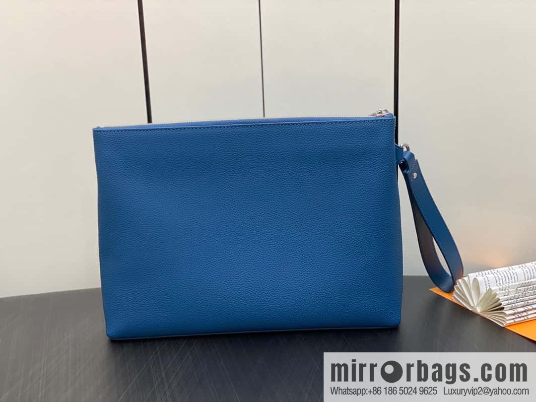 [Premium‑quality] M69837 dark blue, full leather clutch bag series iPad clutch bag M81375 military green M69837 black M69837 gray M82270 blue
