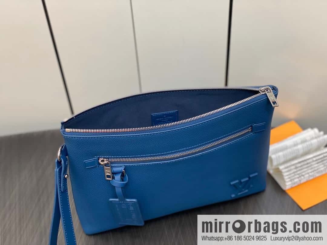 [Premium‑quality] M69837 dark blue, full leather clutch bag series iPad clutch bag M81375 military green M69837 black M69837 gray M82270 blue