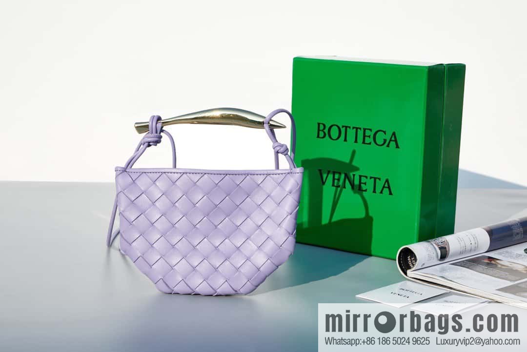 BottegaVeneta2023 new model, Baodiejia Bv spring and summer new mini sardines SARDINE model number: 744267 wisteria color