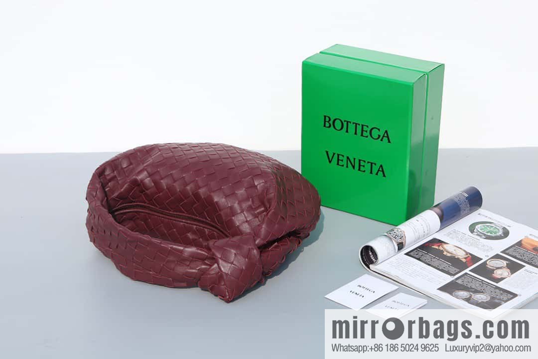 Bottega veneta #JODIE Bag Medium Burgundy, Model 690225 Number: 80700