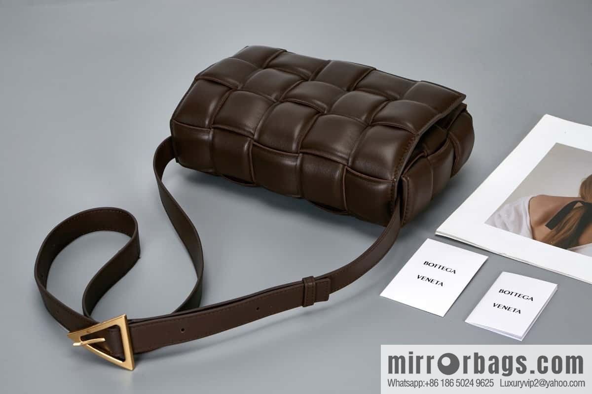 Bottega Veneta Padded Cassette Bag 591970 Dark Chocolate