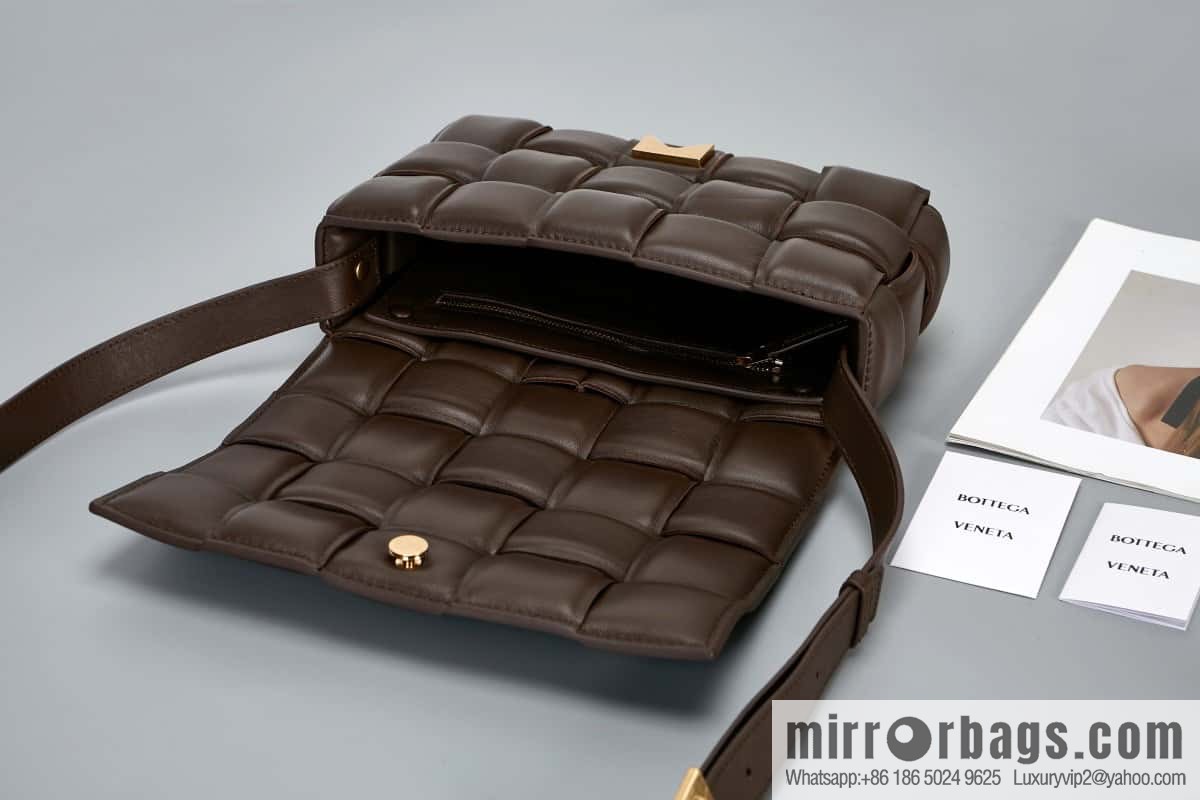 Bottega Veneta Padded Cassette Bag 591970 Dark Chocolate