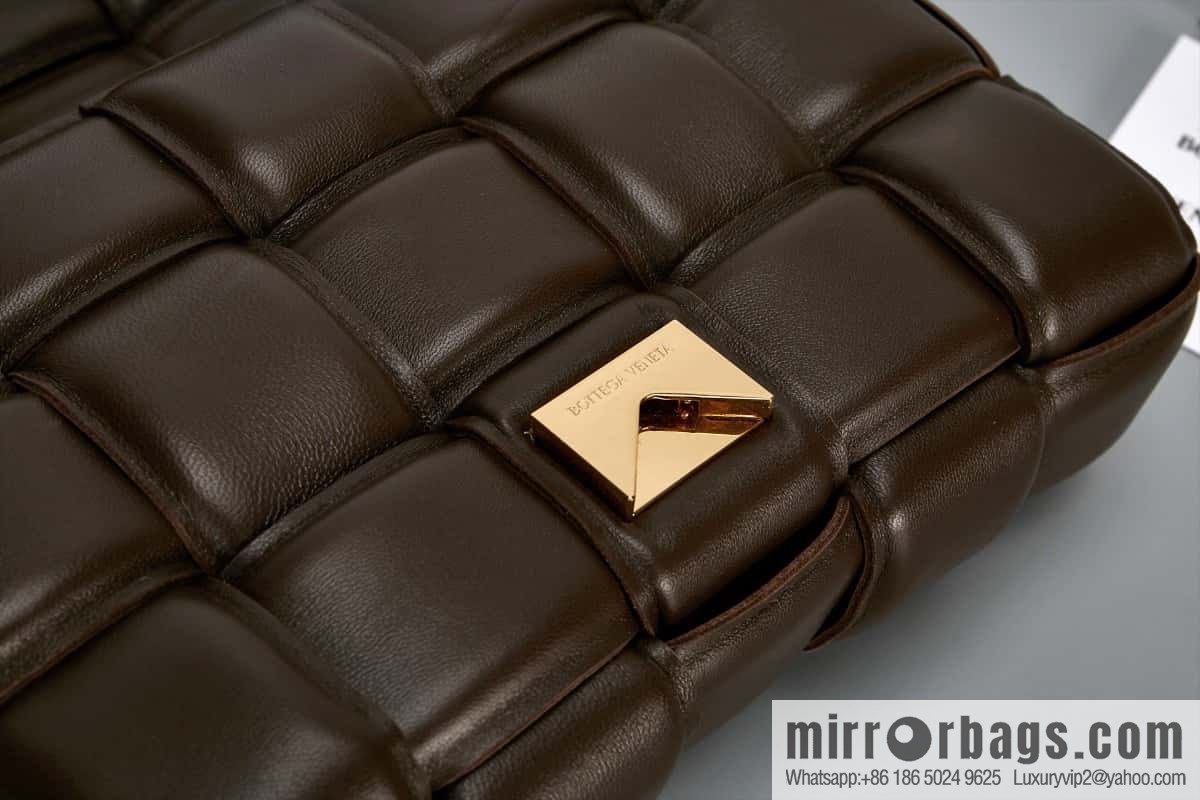Bottega Veneta Padded Cassette Bag 591970 Dark Chocolate