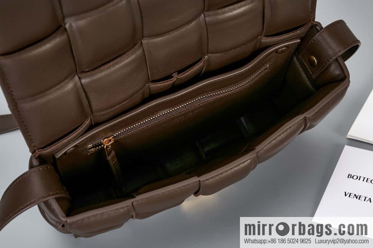 Bottega Veneta Padded Cassette Bag 591970 Dark Chocolate