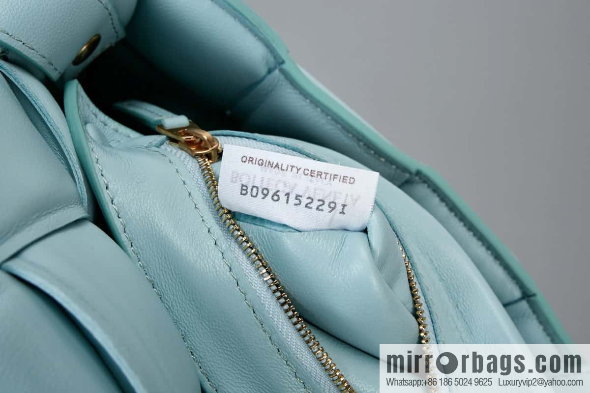 Bottega Veneta Padded Cassette Bag Model; 591970 BV Cassette Pillow Bag, Teal Blue