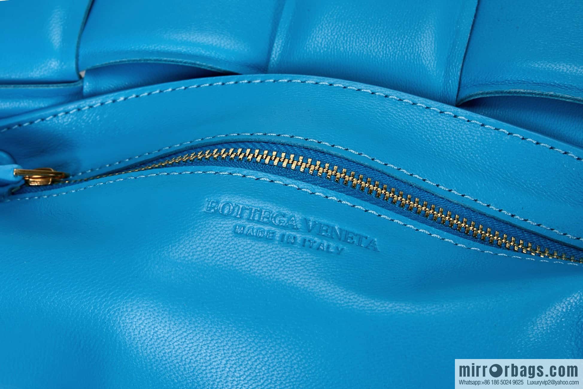 Bottega Veneta Padded Cassette Bag Model; 591970 BV Cassette Pillow Bag, Pool Blue