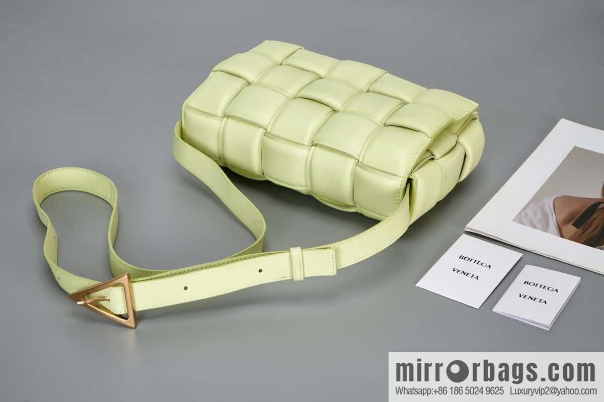 Bottega Veneta Padded Cassette Bag Model; 591970 BV Cassette Pillow Bag, Lemon Yellow