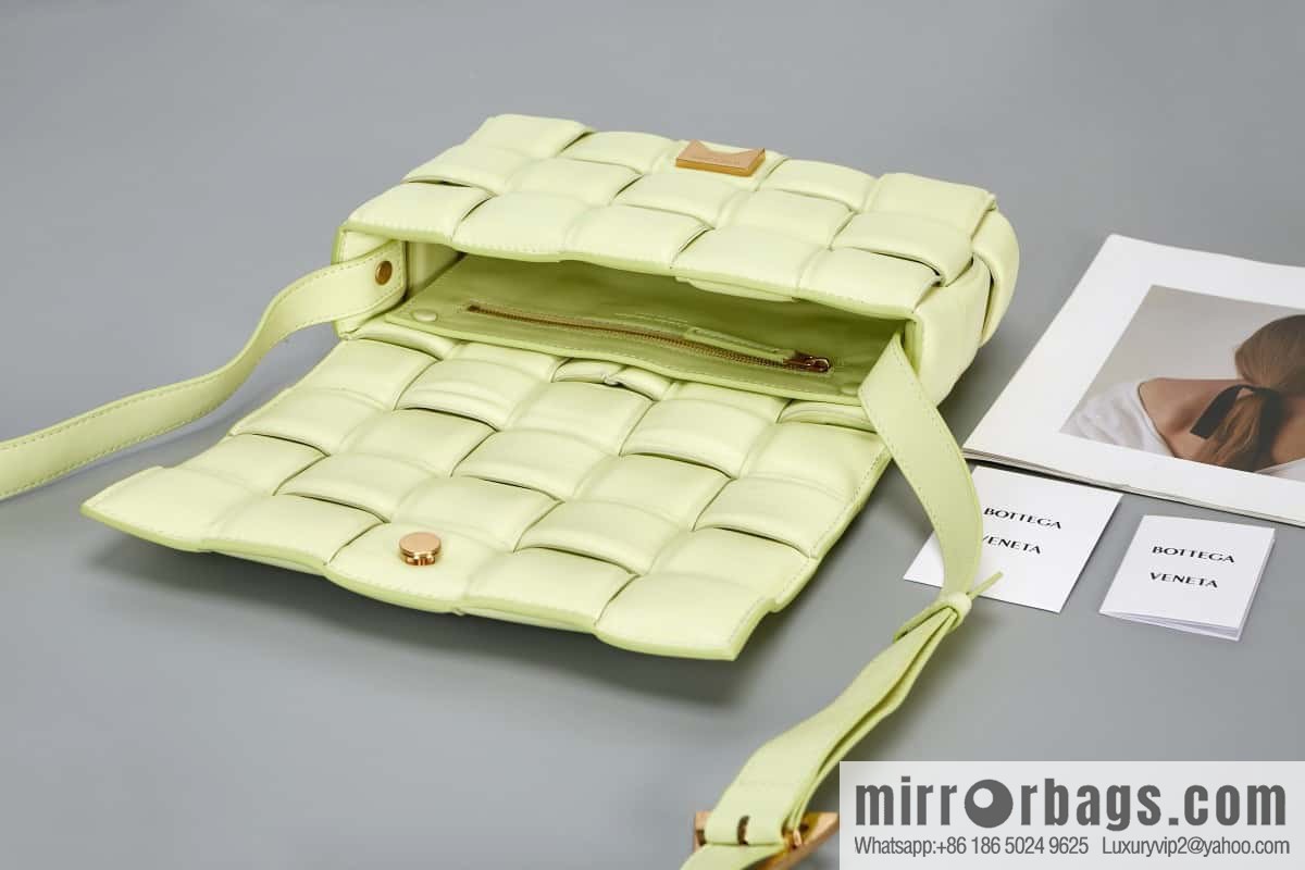 Bottega Veneta Padded Cassette Bag Model; 591970 BV Cassette Pillow Bag, Lemon Yellow