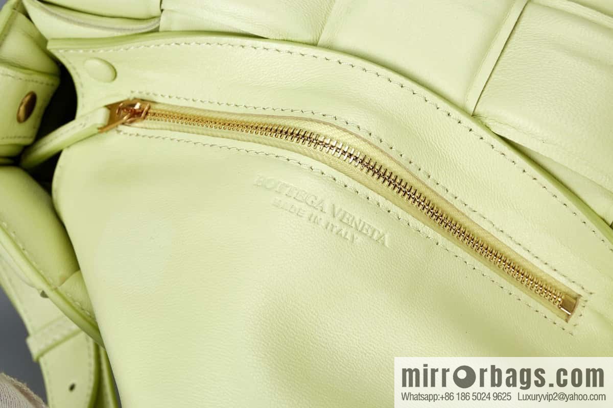 Bottega Veneta Padded Cassette Bag Model; 591970 BV Cassette Pillow Bag, Lemon Yellow