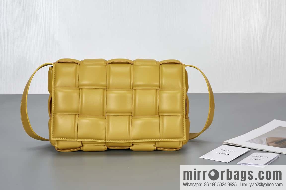 Bottega Veneta Padded Cassette Bag Model; 591970 BV Cassette Pillow Bag, Corn Yellow