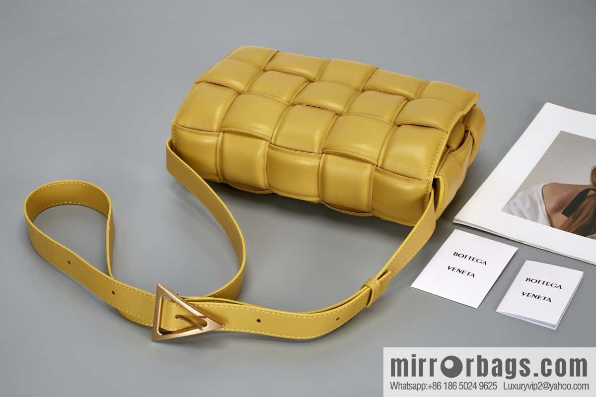 Bottega Veneta Padded Cassette Bag Model; 591970 BV Cassette Pillow Bag, Corn Yellow