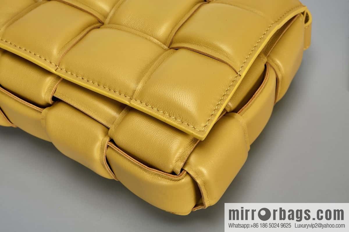 Bottega Veneta Padded Cassette Bag Model; 591970 BV Cassette Pillow Bag, Corn Yellow