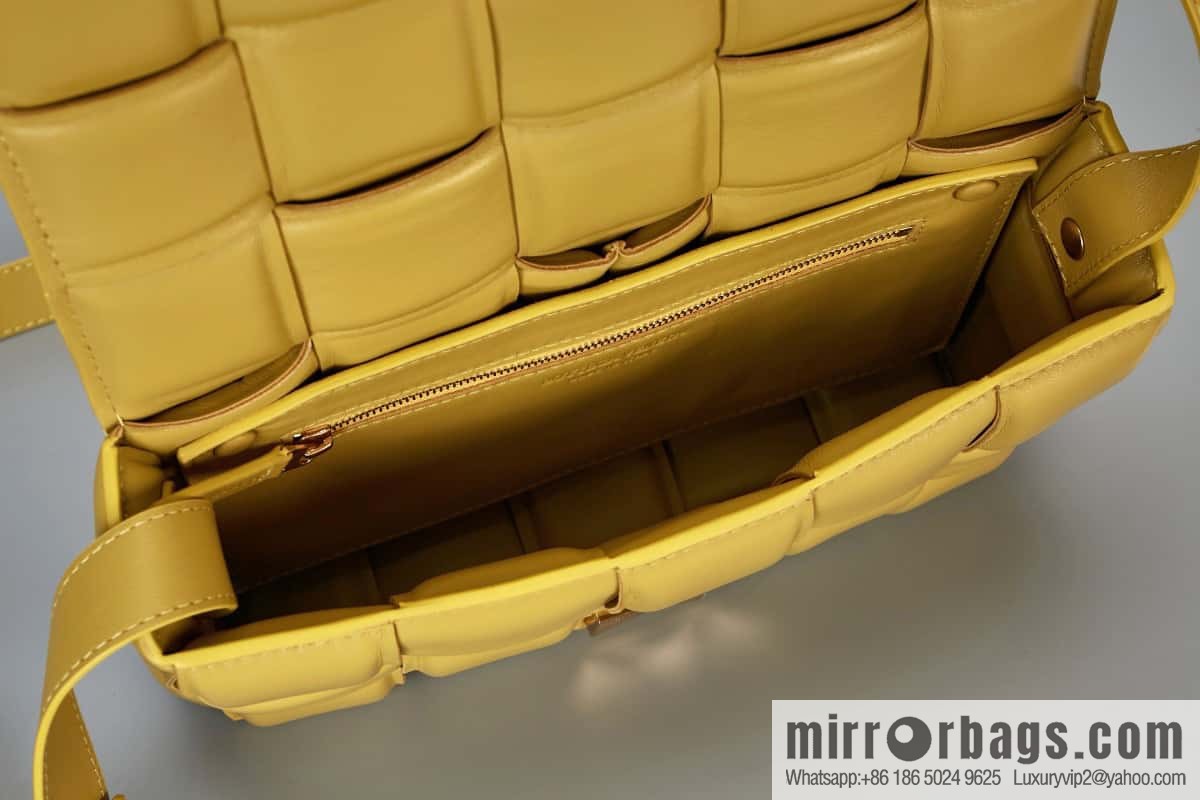 Bottega Veneta Padded Cassette Bag Model; 591970 BV Cassette Pillow Bag, Corn Yellow