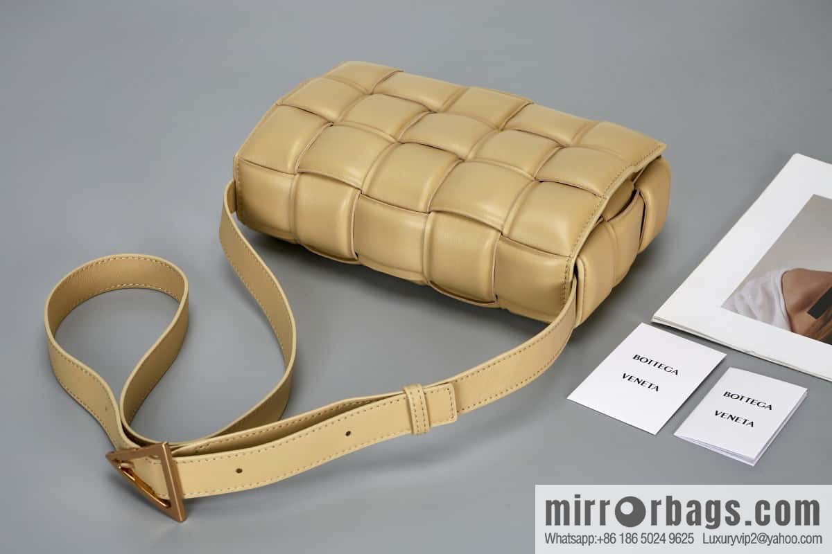 Bottega Veneta Padded Cassette Bag Model; 591970 BV Cassette Pillow Bag, Cassava Color