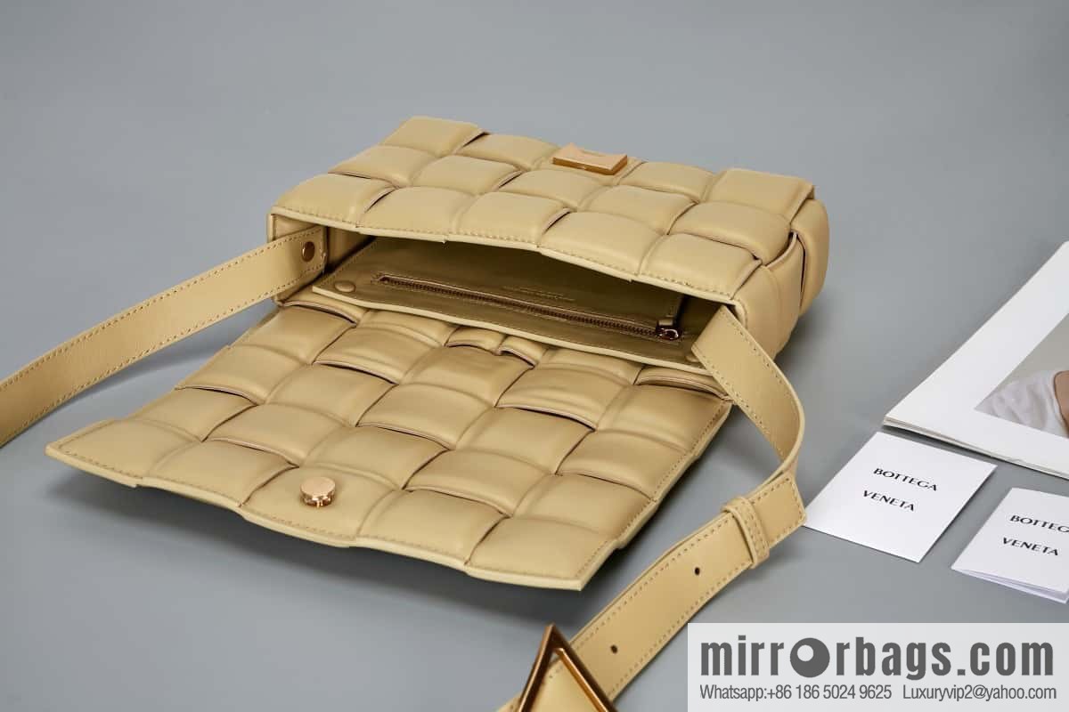 Bottega Veneta Padded Cassette Bag Model; 591970 BV Cassette Pillow Bag, Cassava Color