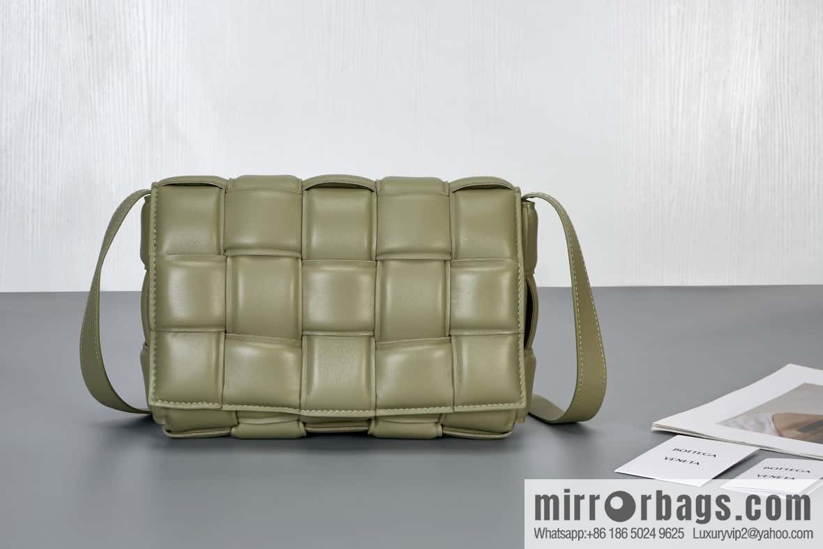 Bottega Veneta Padded Cassette Bag Model; 591970 BV Cassette Pillow Bag, Travertine Green