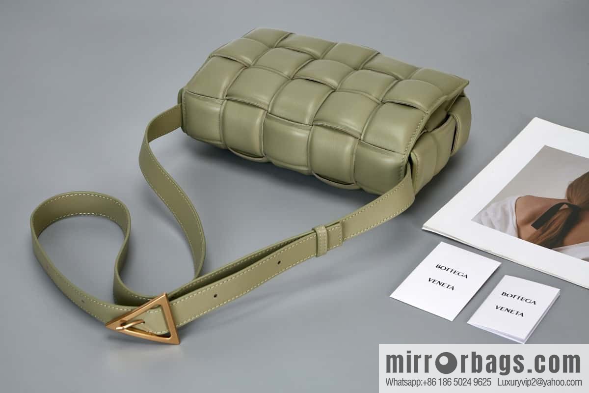 Bottega Veneta Padded Cassette Bag Model; 591970 BV Cassette Pillow Bag, Travertine Green