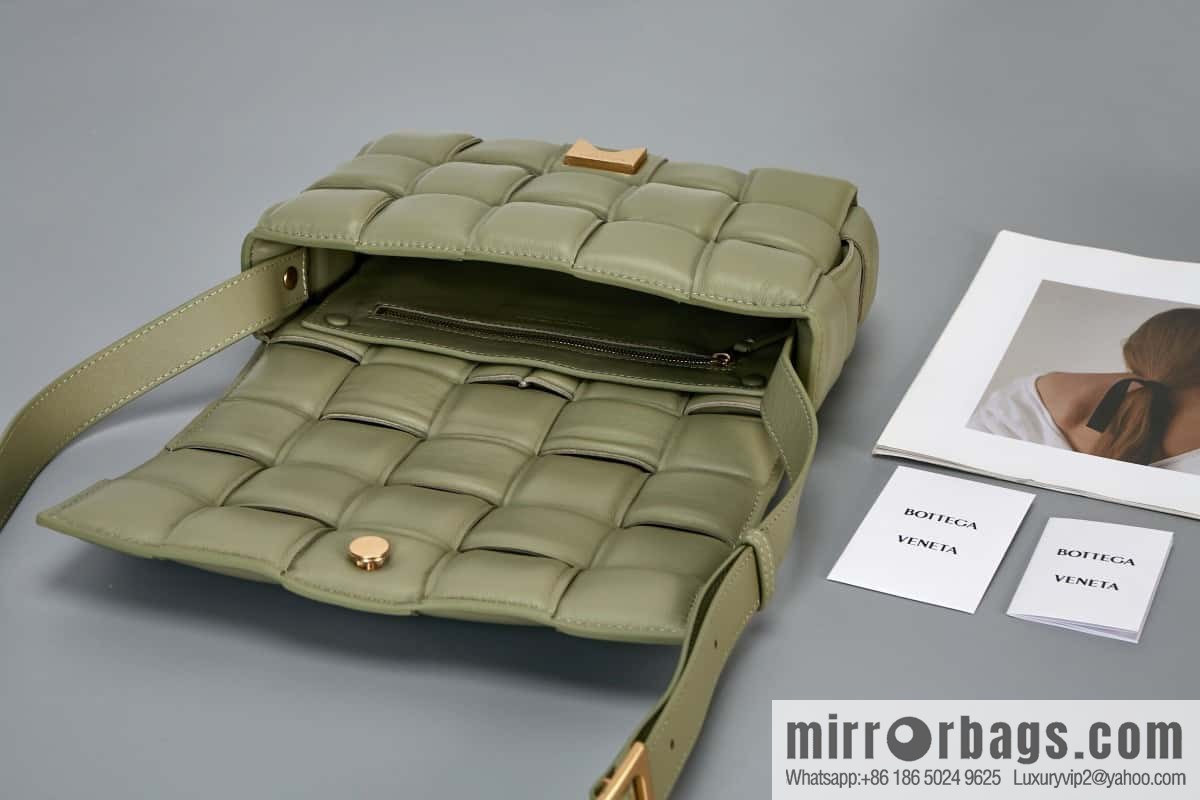 Bottega Veneta Padded Cassette Bag Model; 591970 BV Cassette Pillow Bag, Travertine Green