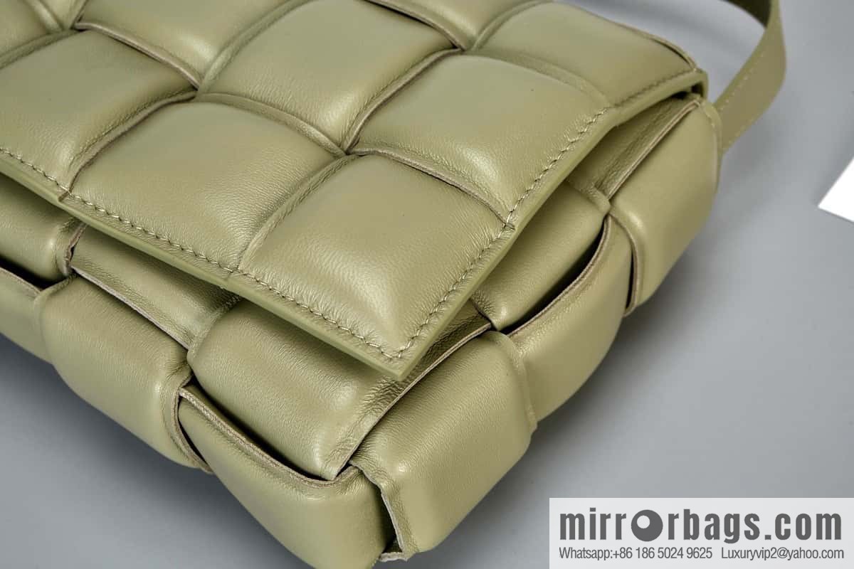 Bottega Veneta Padded Cassette Bag Model; 591970 BV Cassette Pillow Bag, Travertine Green