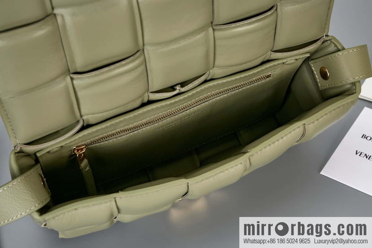Bottega Veneta Padded Cassette Bag Model; 591970 BV Cassette Pillow Bag, Travertine Green