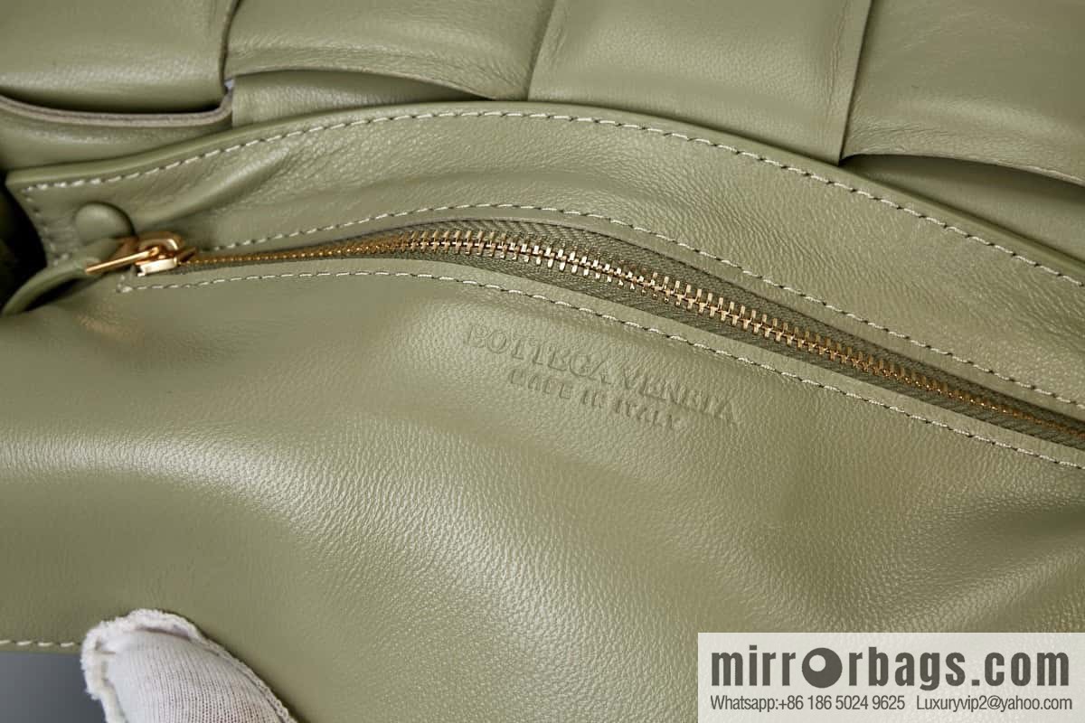 Bottega Veneta Padded Cassette Bag Model; 591970 BV Cassette Pillow Bag, Travertine Green