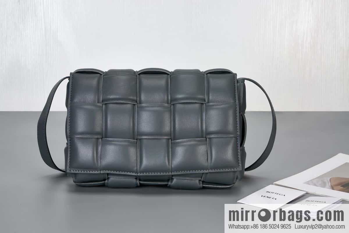 Bottega Veneta Padded Cassette Bag Model; 591970 BV Cassette Pillow Bag, Lightning Grey