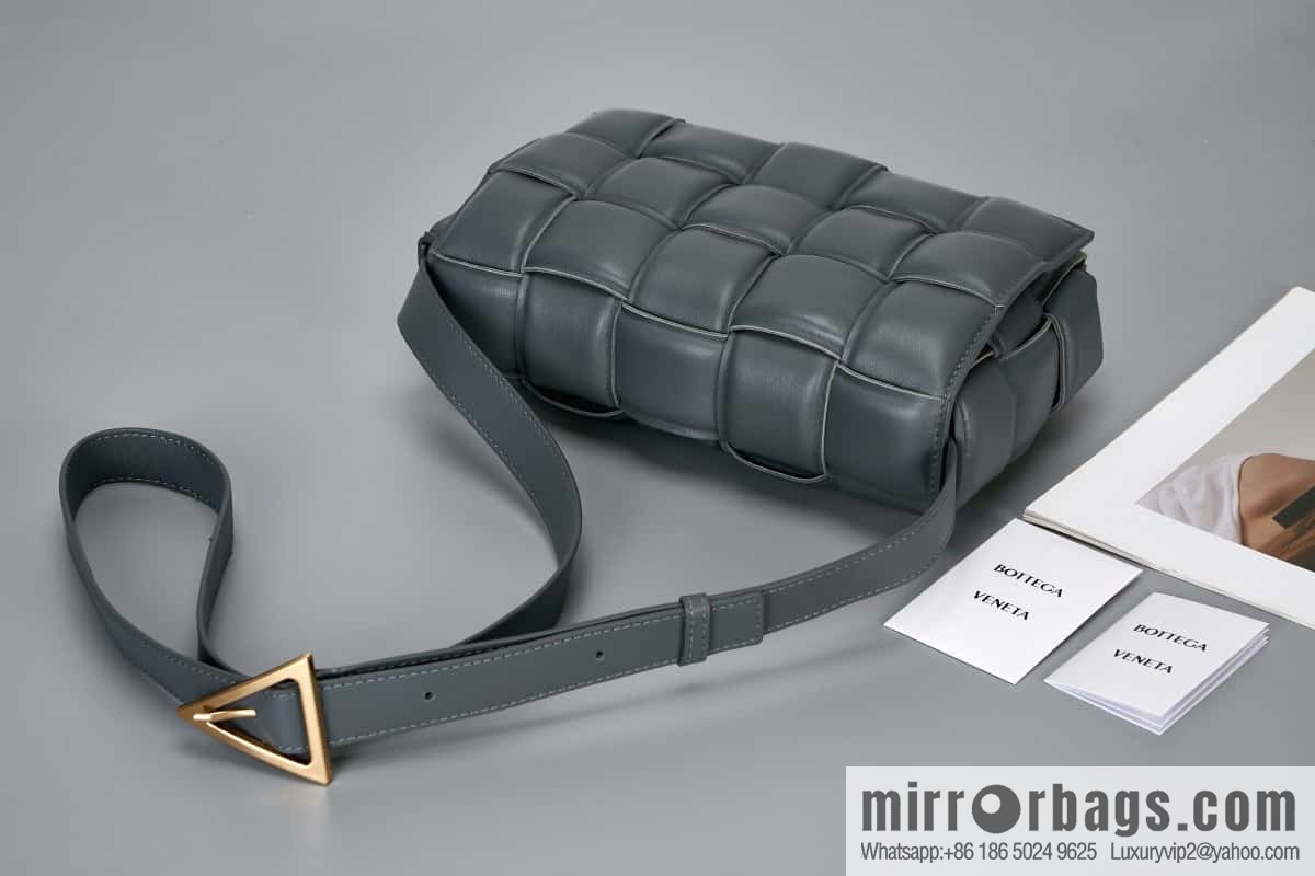 Bottega Veneta Padded Cassette Bag Model; 591970 BV Cassette Pillow Bag, Lightning Grey