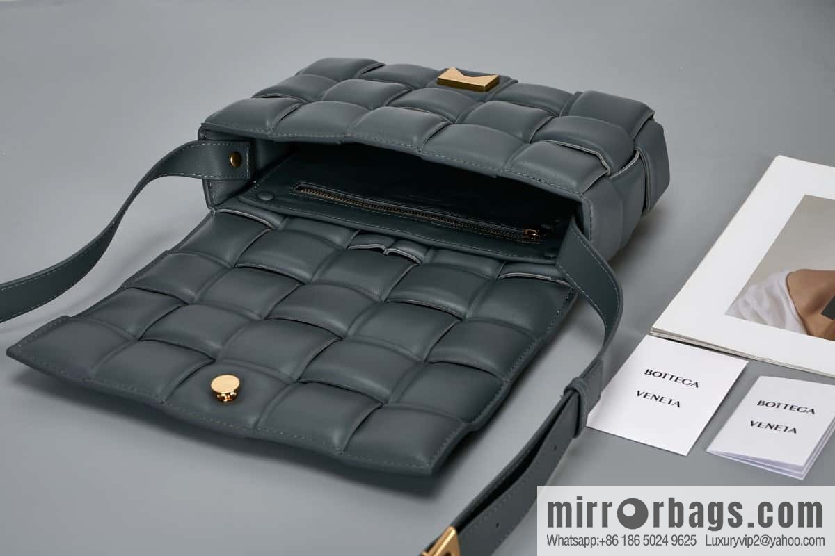 Bottega Veneta Padded Cassette Bag Model; 591970 BV Cassette Pillow Bag, Lightning Grey