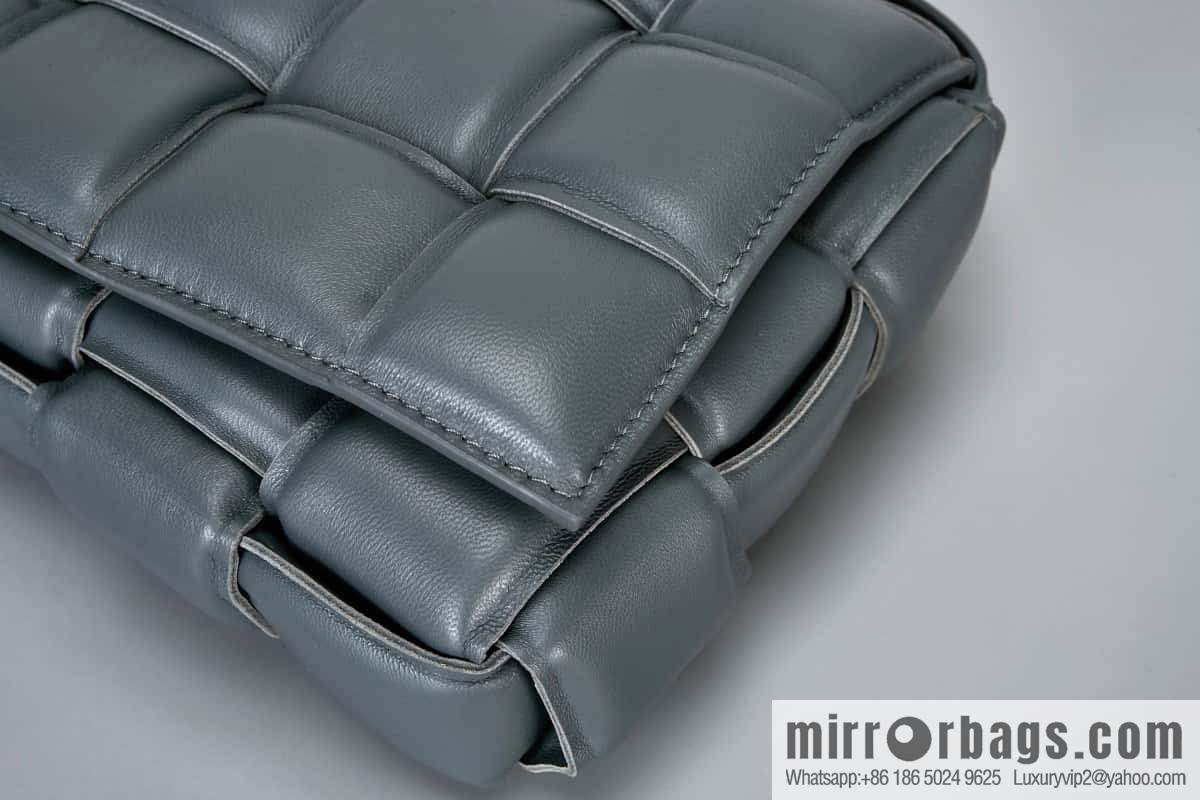 Bottega Veneta Padded Cassette Bag Model; 591970 BV Cassette Pillow Bag, Lightning Grey