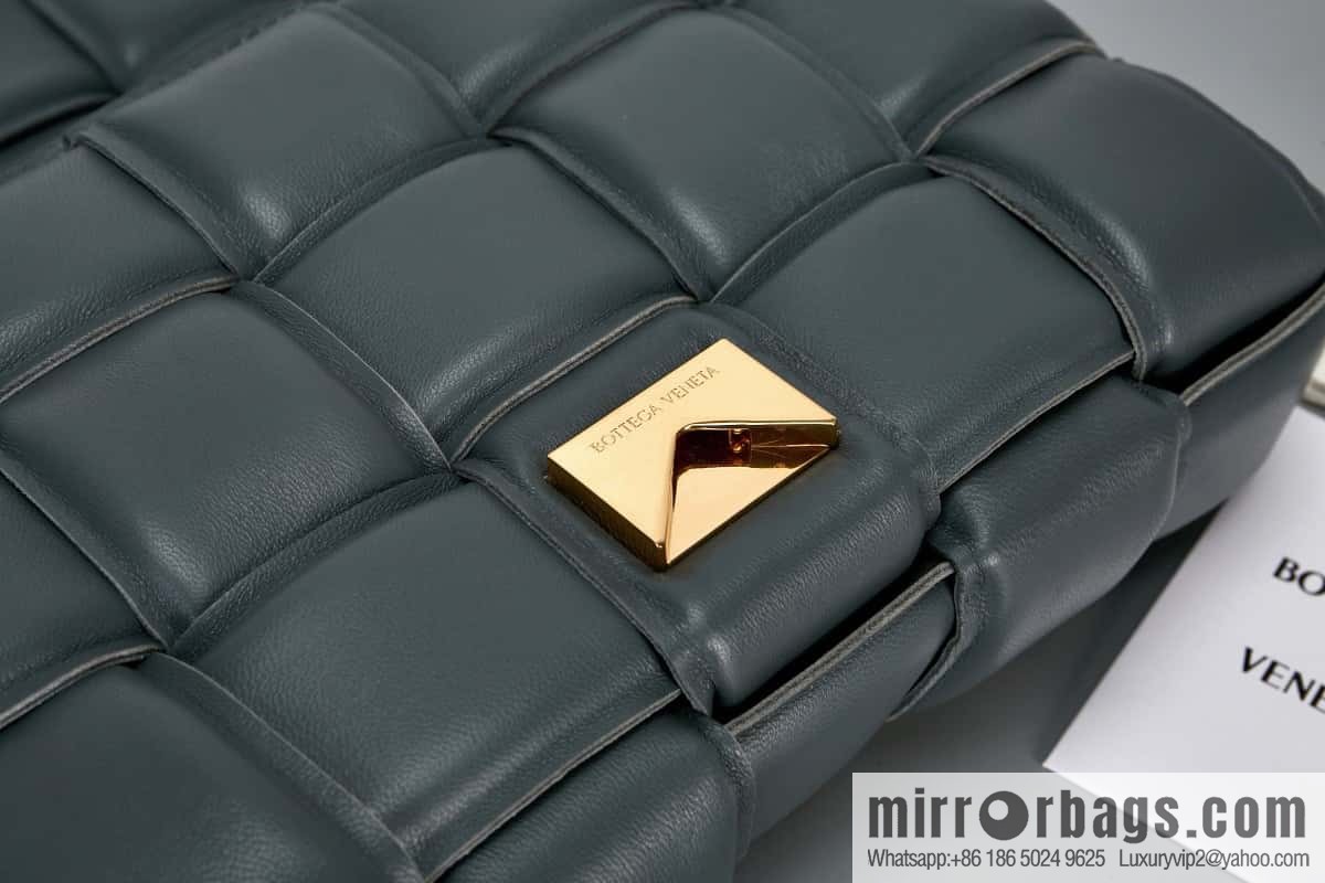 Bottega Veneta Padded Cassette Bag Model; 591970 BV Cassette Pillow Bag, Lightning Grey