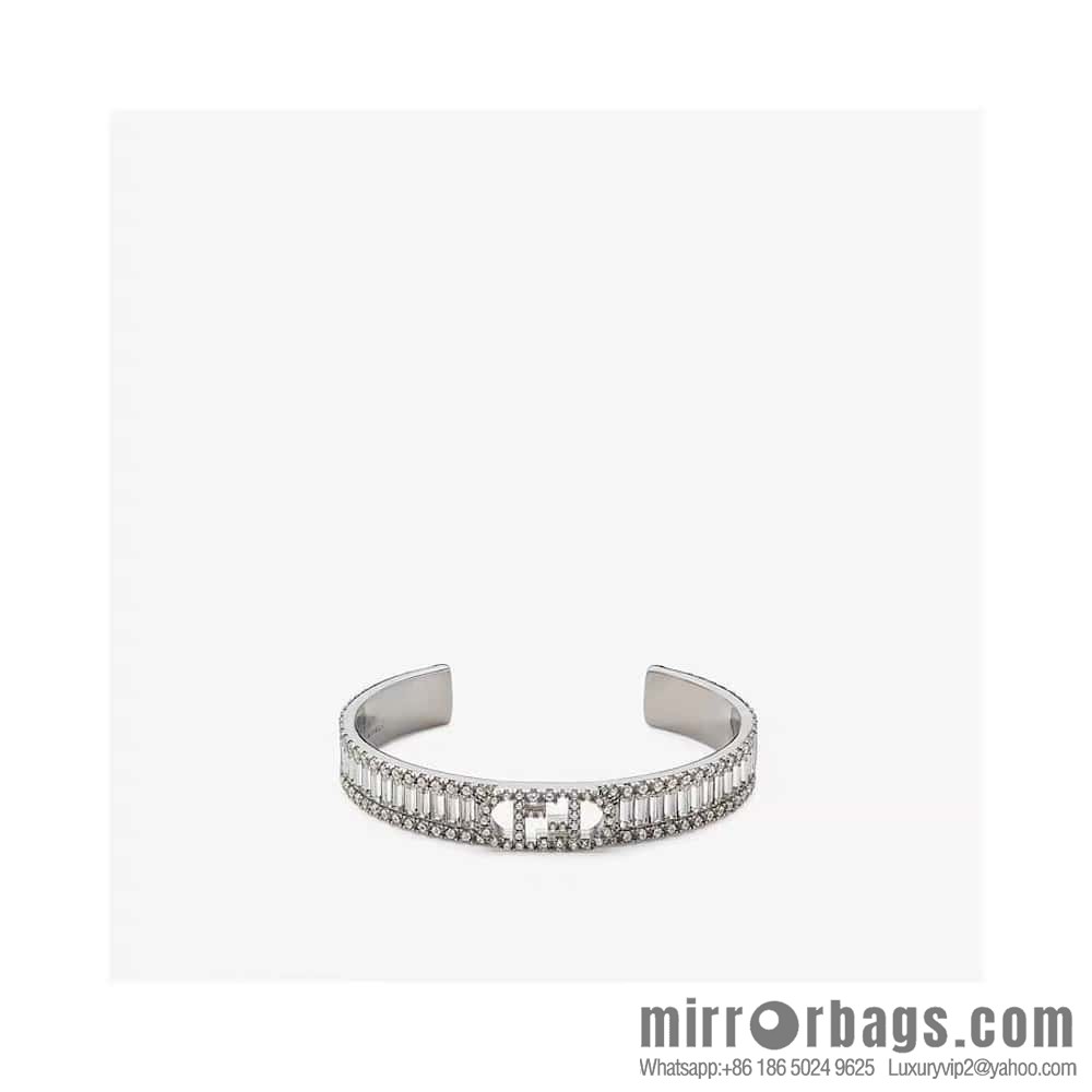 ❗New ❗️ ☀ New FENDI Fendi square diamond hollow letter bracelet bracelet ☀