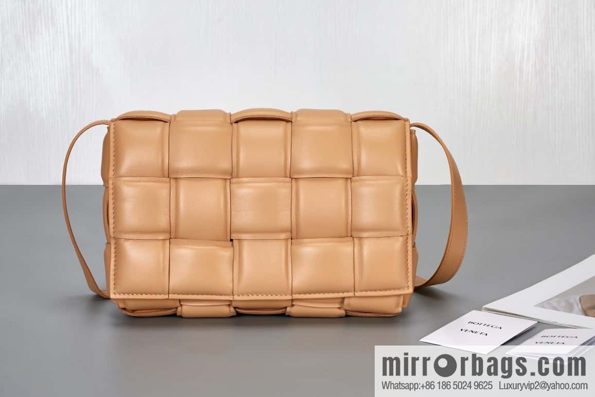 Bottega Veneta Padded Cassette Bag Model; 591970 BV Cassette Pillow Bag, Almond
