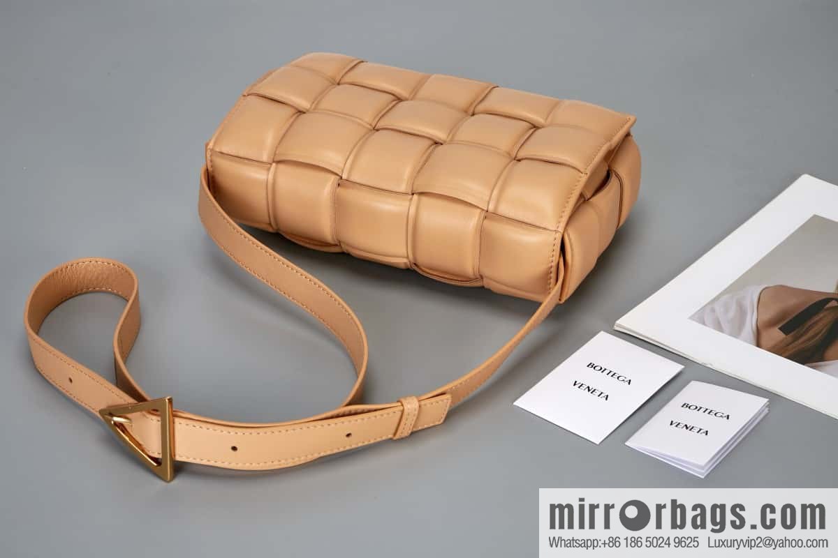 Bottega Veneta Padded Cassette Bag Model; 591970 BV Cassette Pillow Bag, Almond