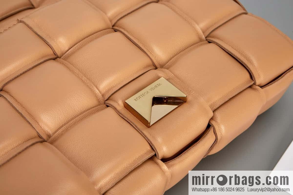 Bottega Veneta Padded Cassette Bag Model; 591970 BV Cassette Pillow Bag, Almond