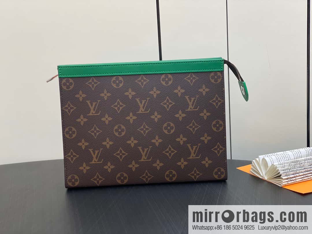 [Premium‑quality] M61692 monogram green M82854 clutch bag series Pochette Voyage medium handbag