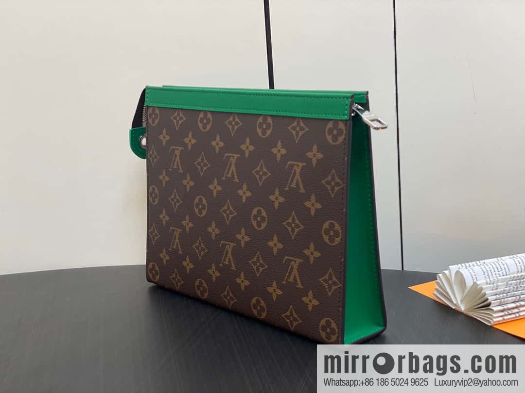 [Premium‑quality] M61692 monogram green M82854 clutch bag series Pochette Voyage medium handbag