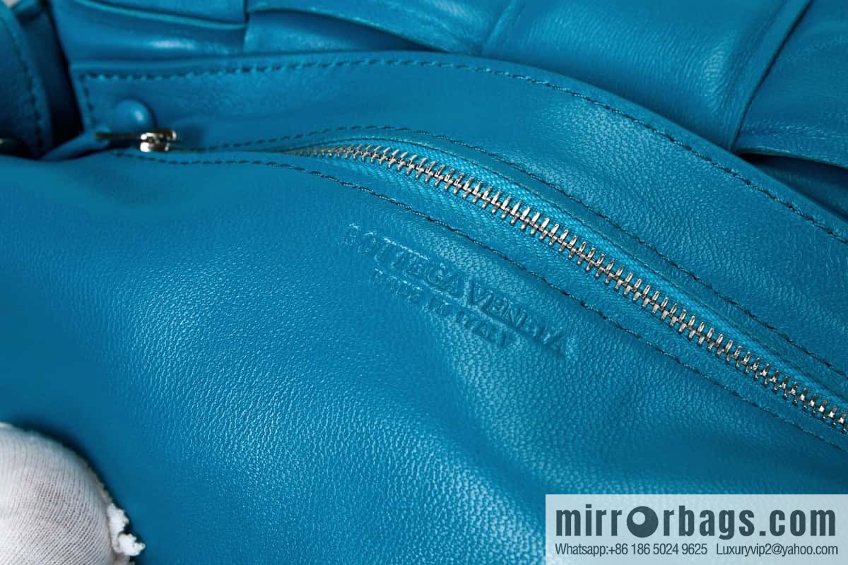 Bottega Veneta Padded Cassette Bag Model; 591970 BV Cassette Pillow Bag, Shining Blue
