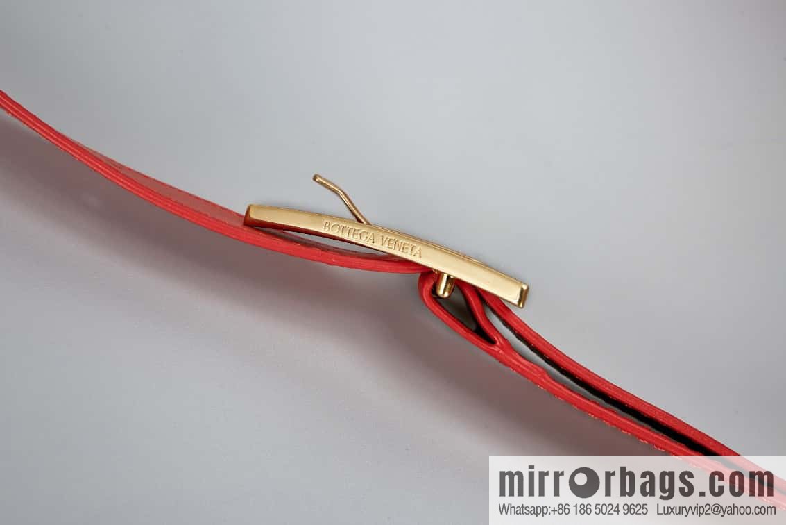 Bottega Veneta Padded Cassette Bag Model; 591970 BV Cassette Pillow Bag, Queen Red