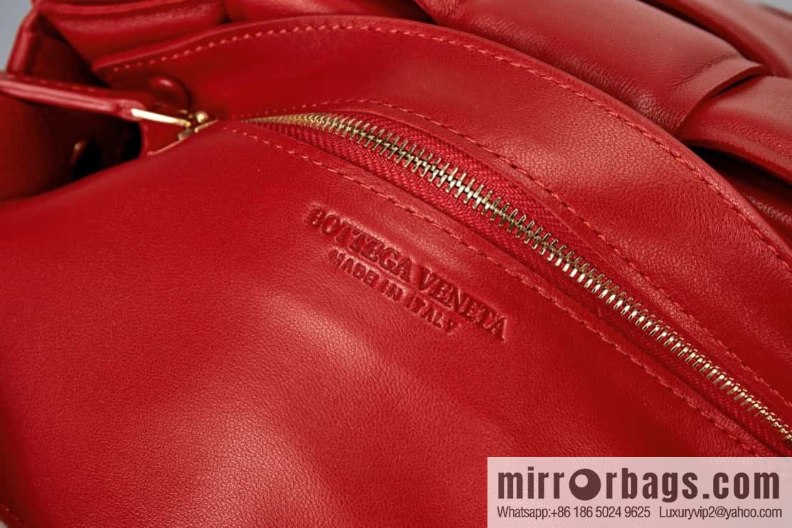 Bottega Veneta Padded Cassette Bag Model; 591970 BV Cassette Pillow Bag, Queen Red